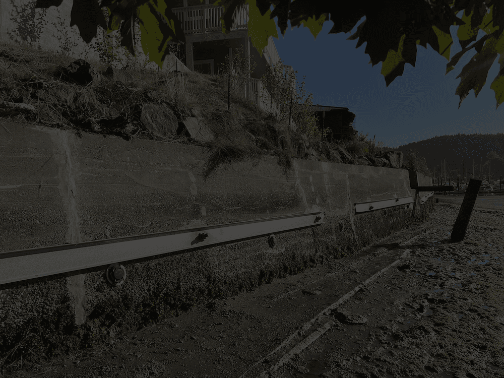 Gig Harbor seawall after restoration