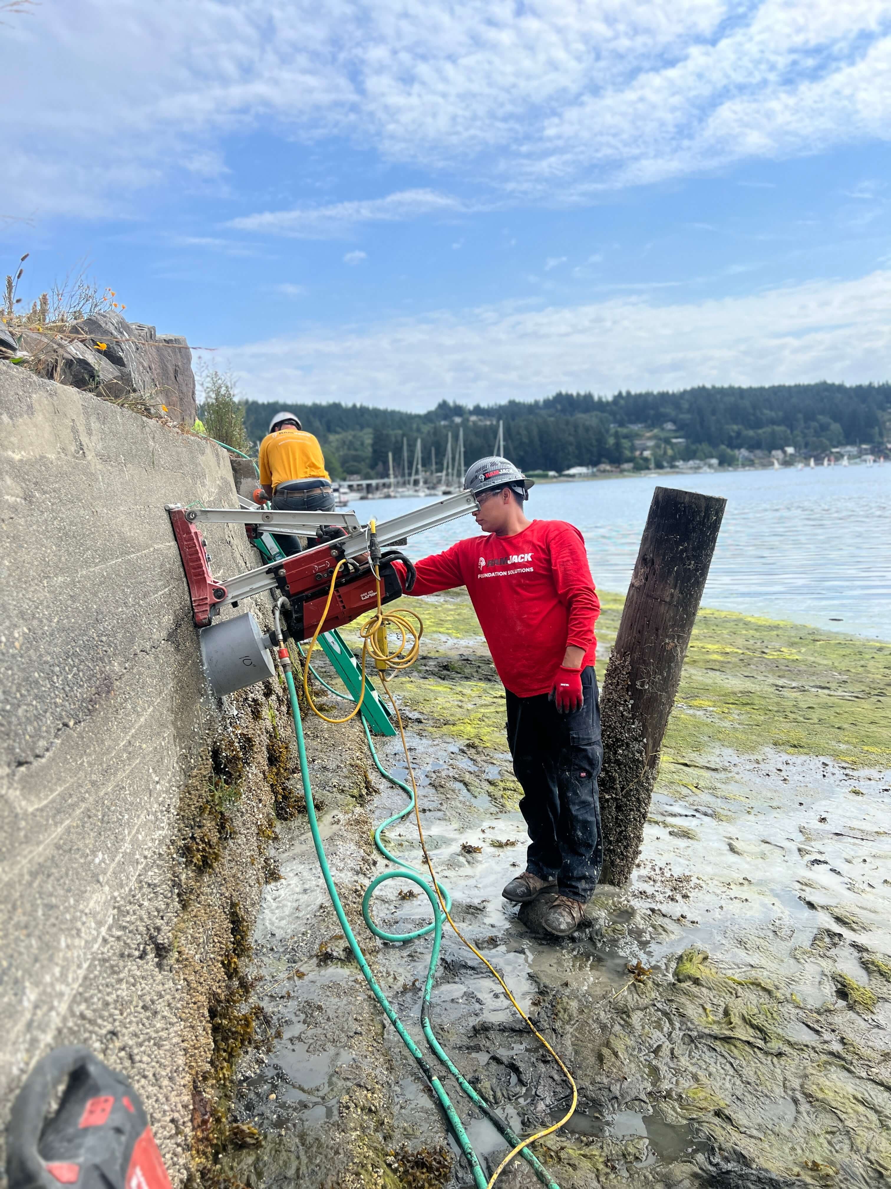Gig Harbor seawall before restoration
