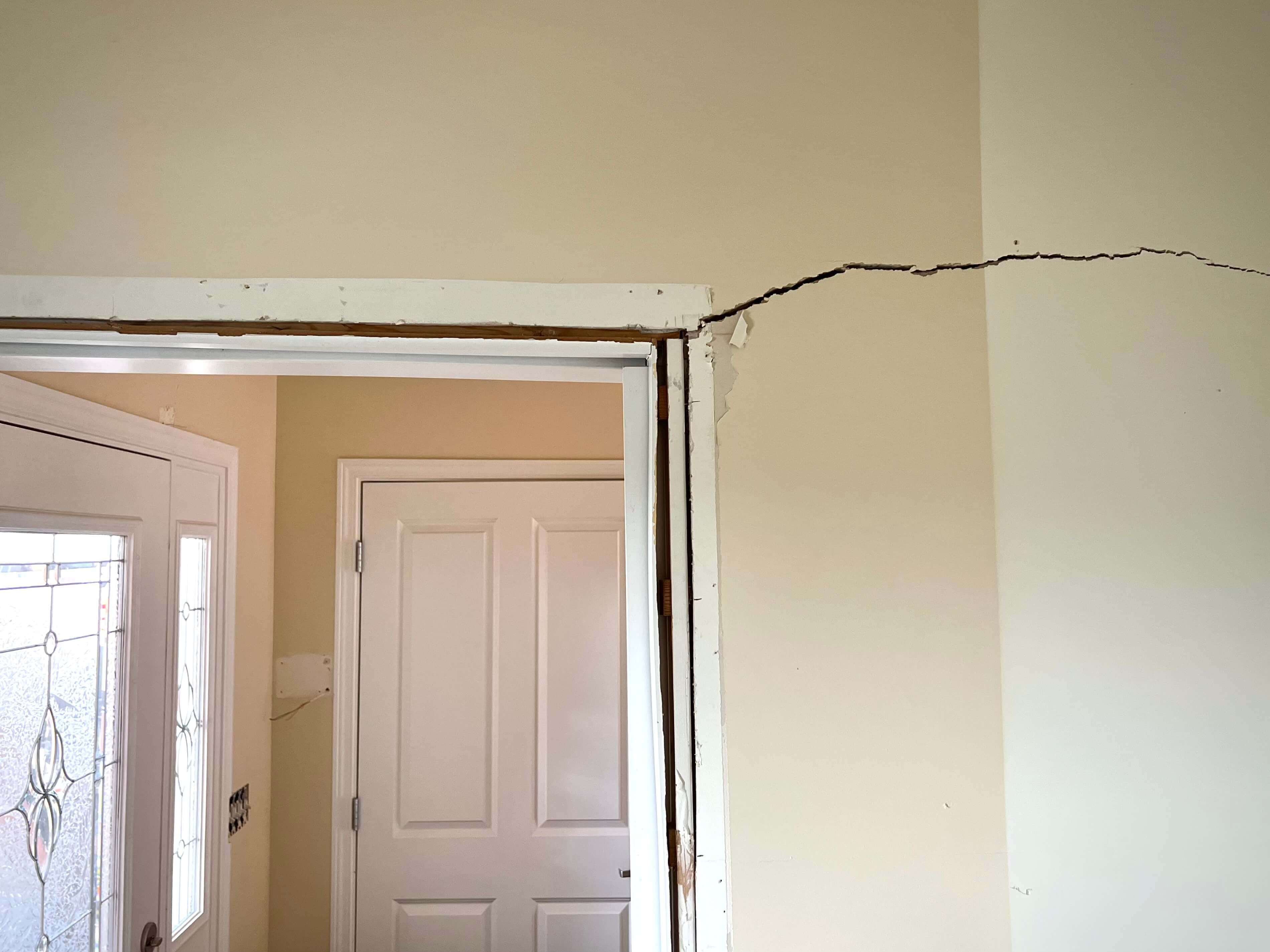 Interior foundation wall repair detail, Tacoma