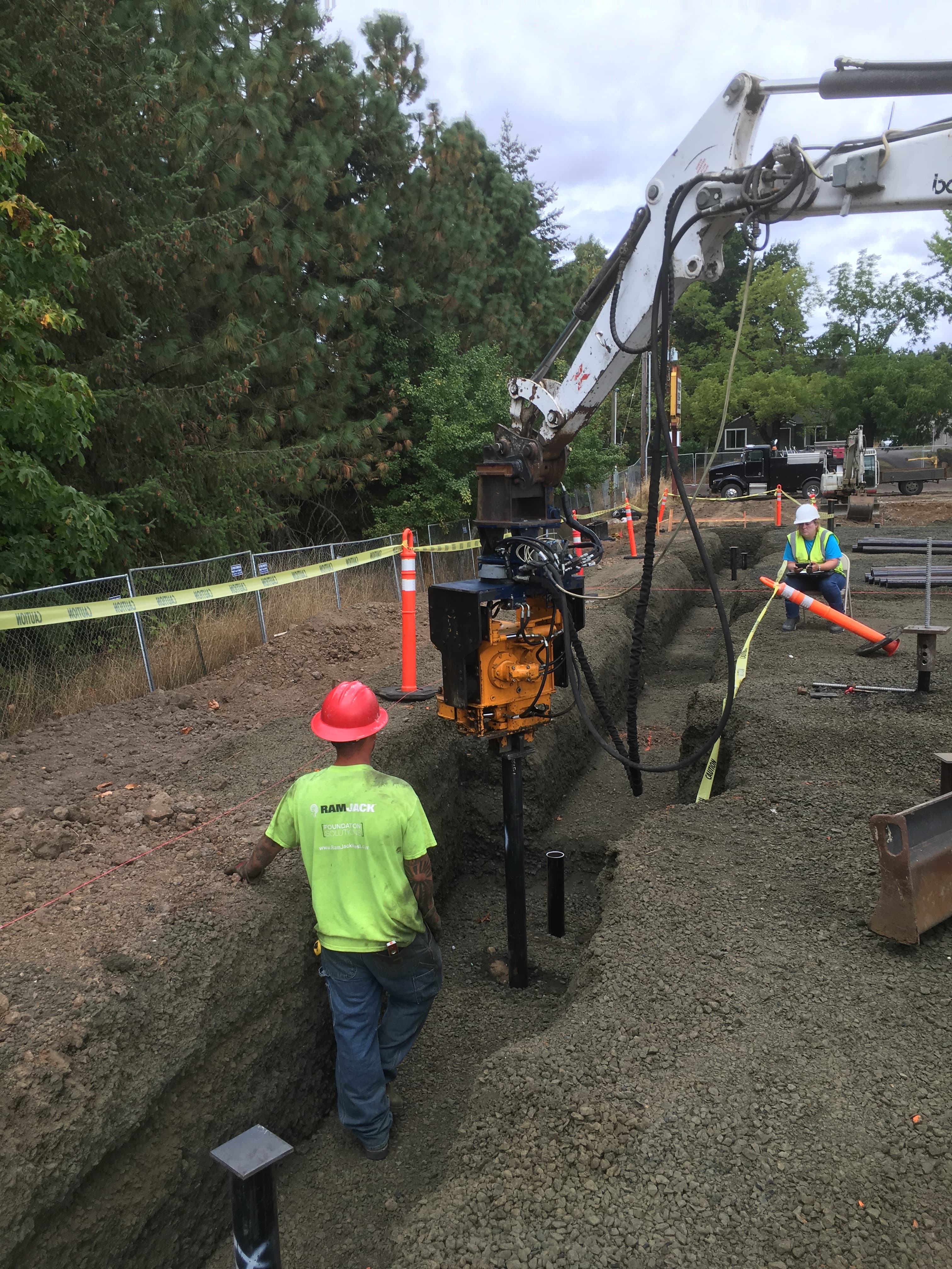 Dollar General, Philomath, Philomath, OR — driven piles, 143 piles