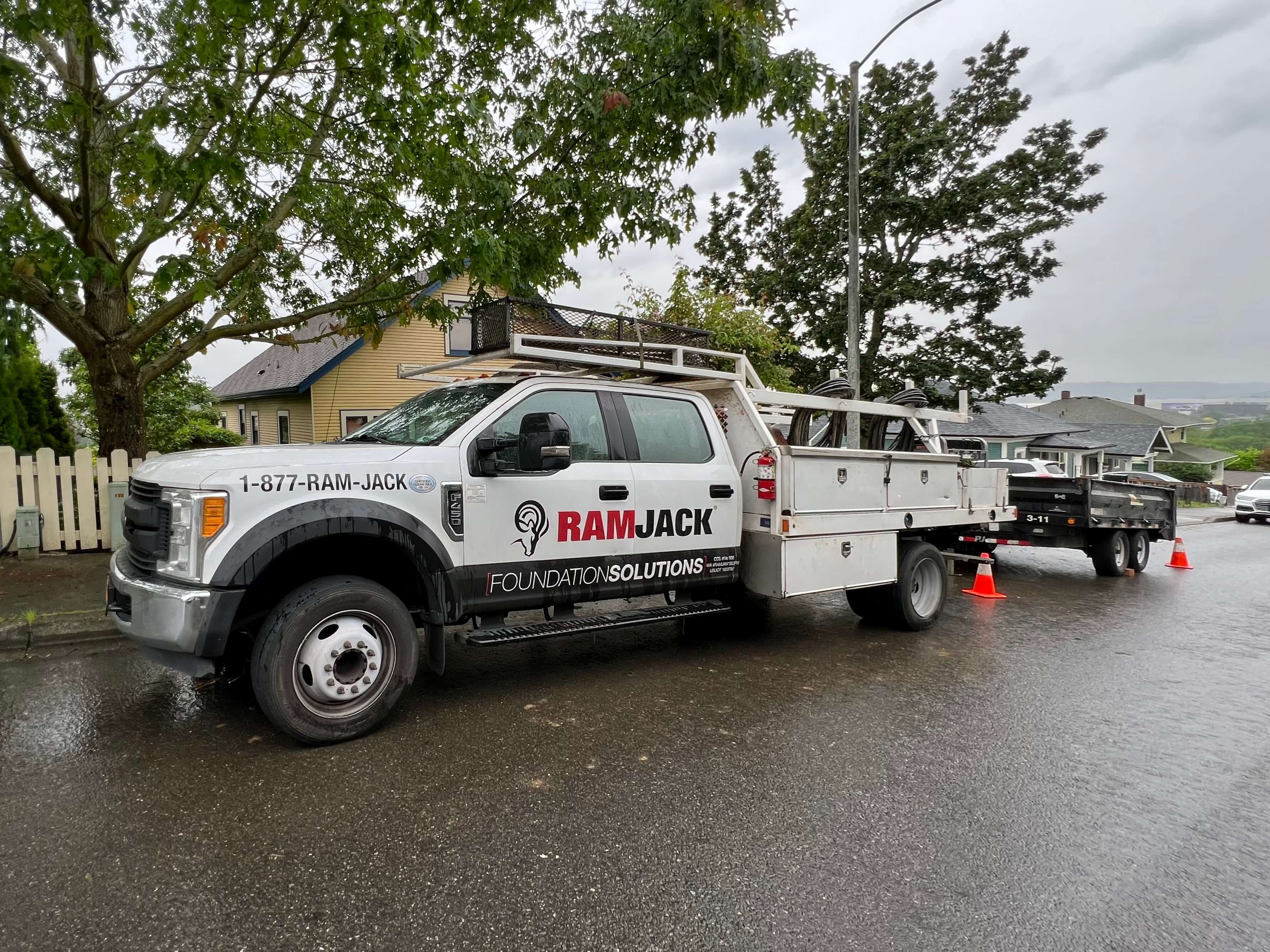Durable Solution for Sloping Floors, Renton, WA — helical piles, 17 piles