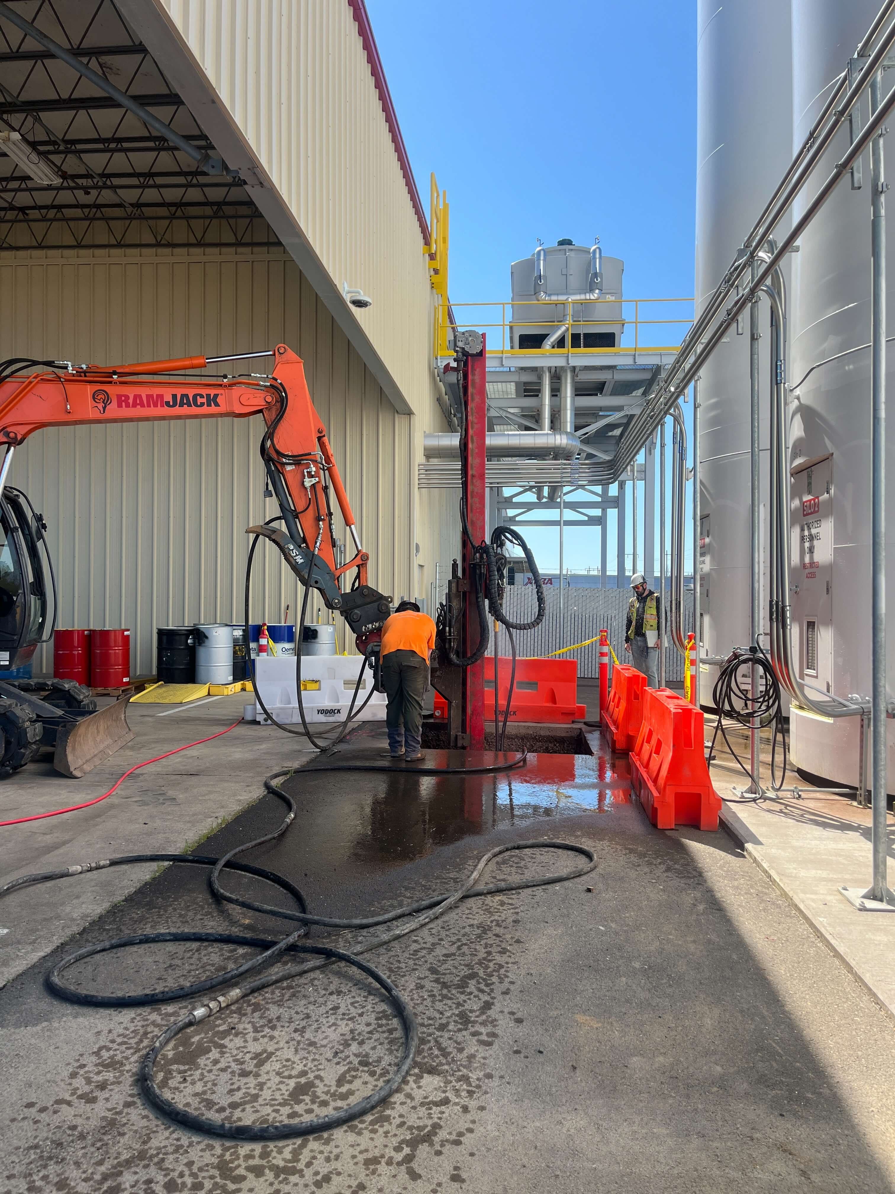 Strict-Seismic Foundation System, Eugene, OR — micropiles, 390 piles
