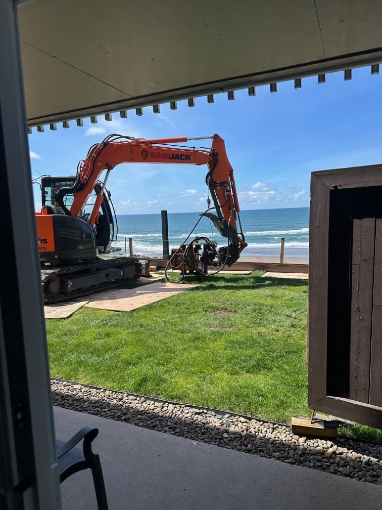 Newport Hotel Retaining Wall, Newport, OR — retaining wall, 8 piles