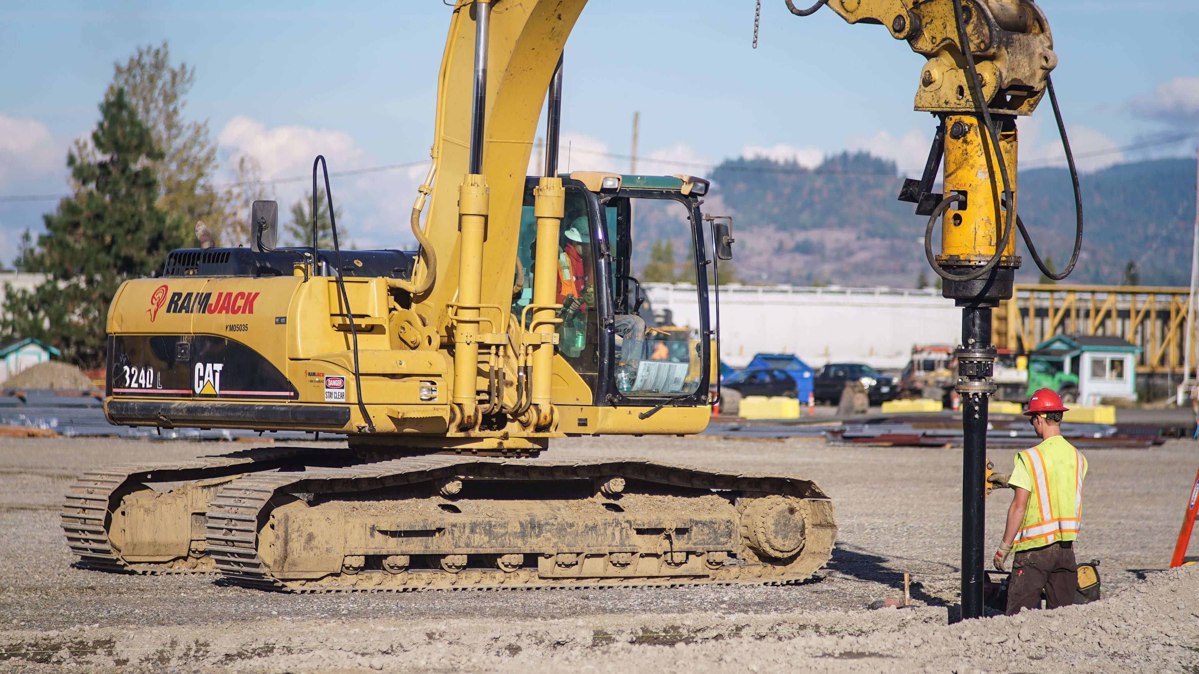 Swanson Saw Mill Rebuild, Springfield, OR — helical piles, 500+ piles